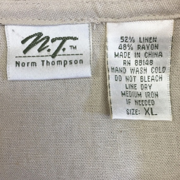 Norm Thompson Linen Blend Hooded Jacket - Picture 6 of 6